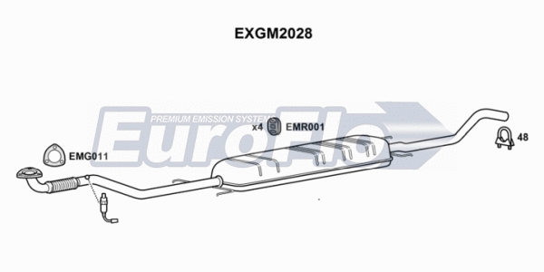 Exhaust Pipe (EXGM2028)