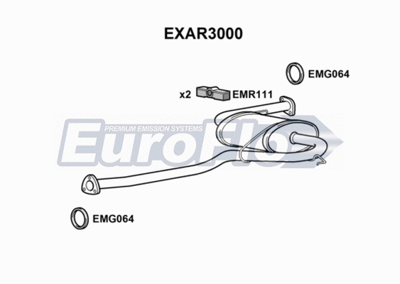 Centre Muffler (EXAR3000)