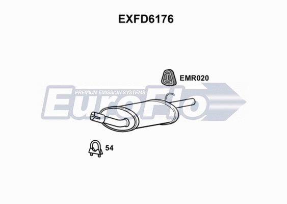 Rear Muffler (EXFD6176)