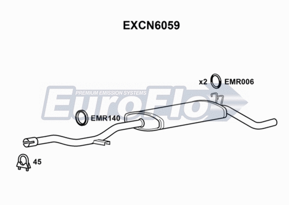 Rear Muffler (EXCN6059)