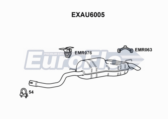 Rear Muffler (EXAU6005)