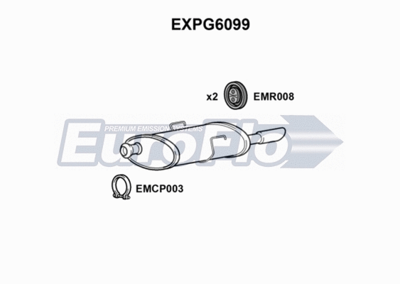 Rear Muffler (EXPG6099)