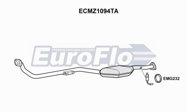 Catalytic Converter (ECMZ1094TA)