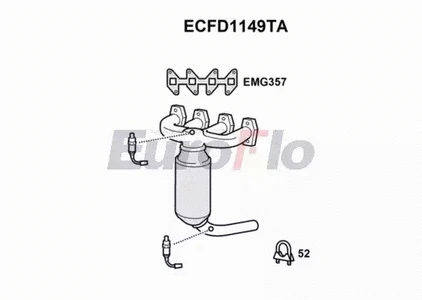 Catalytic Converter (ECFD1149TA)