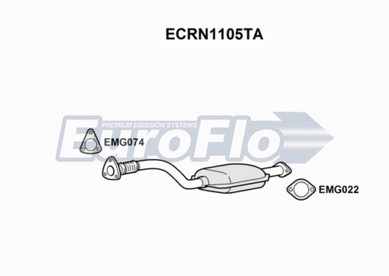 Catalytic Converter (ECRN1105TA)