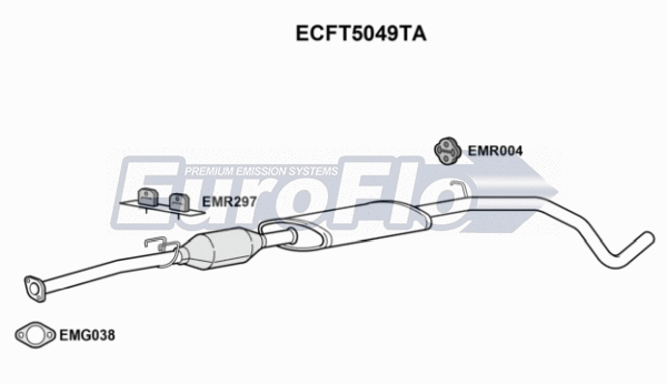 Catalytic Converter (ECFT5049TA)