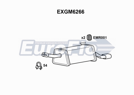 Rear Muffler (EXGM6266)