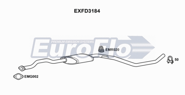 Centre Muffler (EXFD3184)