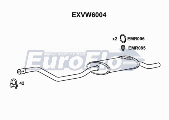 Rear Muffler (EXVW6004)