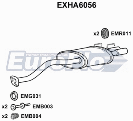 Rear Muffler (EXHA6056)