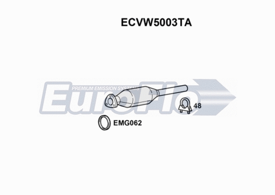 Catalytic Converter (ECVW5003TA)