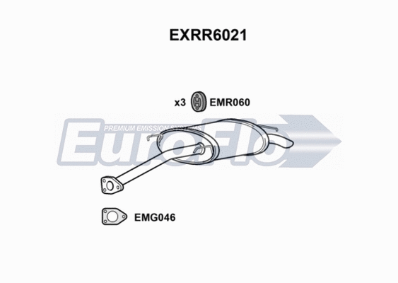 Rear Muffler (EXRR6021)