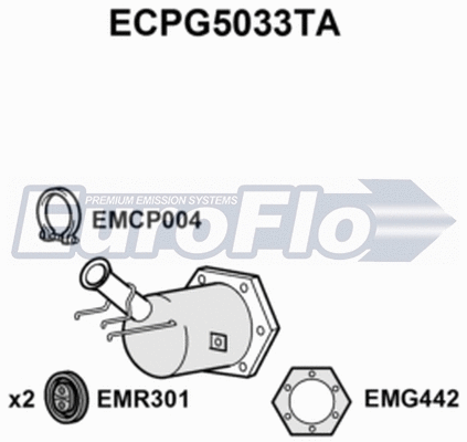 Catalytic Converter (ECPG5033TA)