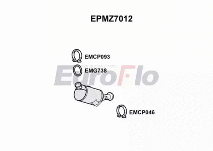 Soot/Particulate Filter, exhaust system (EPMZ7012)