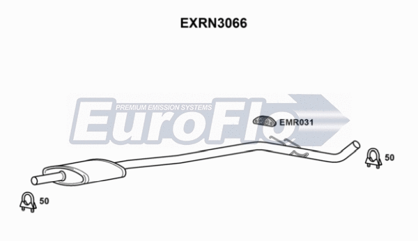 Centre Muffler (EXRN3066)