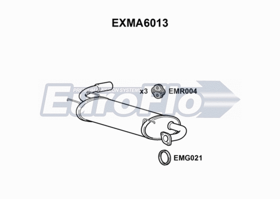 Rear Muffler (EXMA6013)