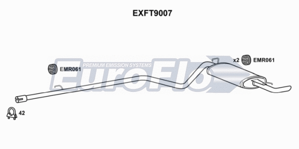 Centre/Rear Muffler (EXFT9007)