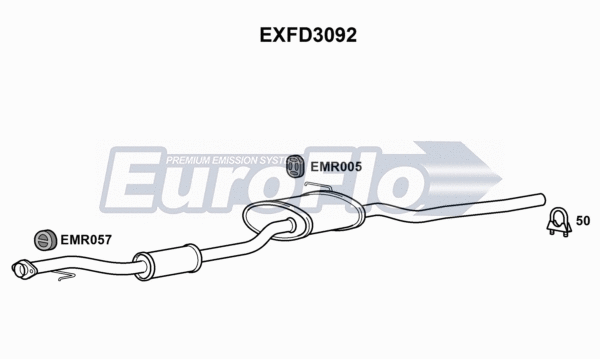 Centre Muffler (EXFD3092)