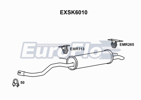 Rear Muffler (EXSK6010)