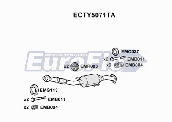 Catalytic Converter (ECTY5071TA)