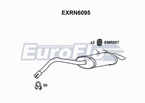 Rear Muffler (EXRN6095)