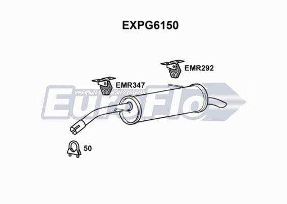 Rear Muffler (EXPG6150)