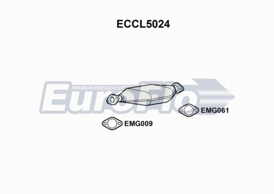 Catalytic Converter (ECCL5024)