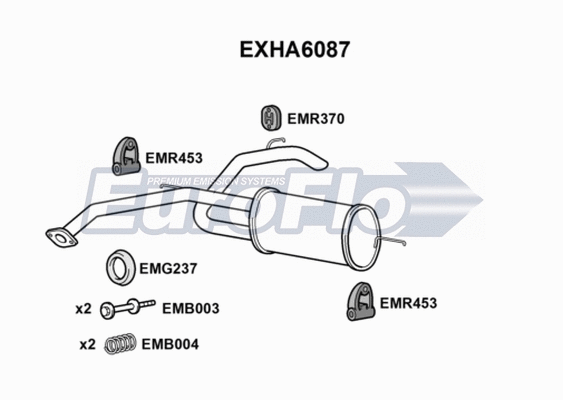 Rear Muffler (EXHA6087)