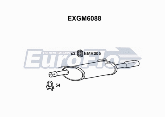 Rear Muffler (EXGM6088)