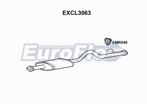 Centre Muffler (EXCL3063)