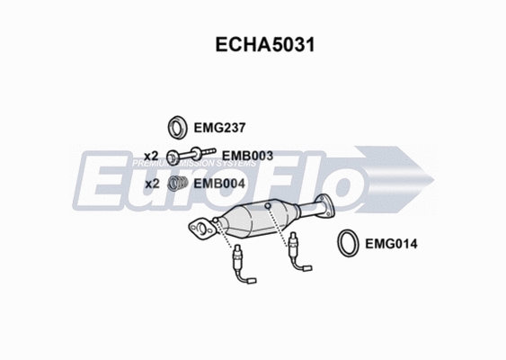 Catalytic Converter (ECHA5031)