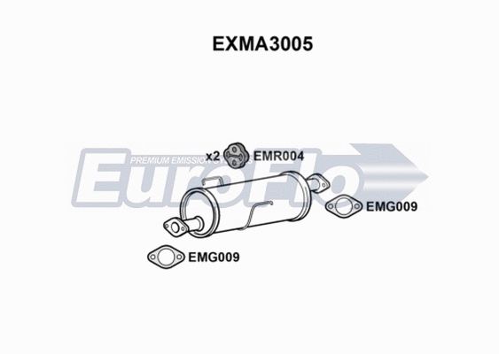 Centre Muffler (EXMA3005)