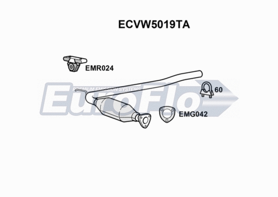 Catalytic Converter (ECVW5019TA)