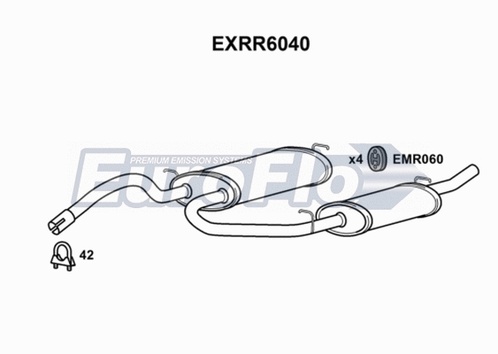 Rear Muffler (EXRR6040)
