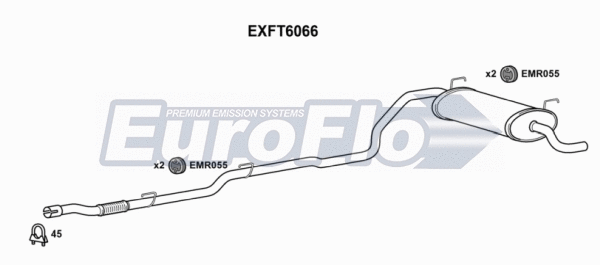 Rear Muffler (EXFT6066)