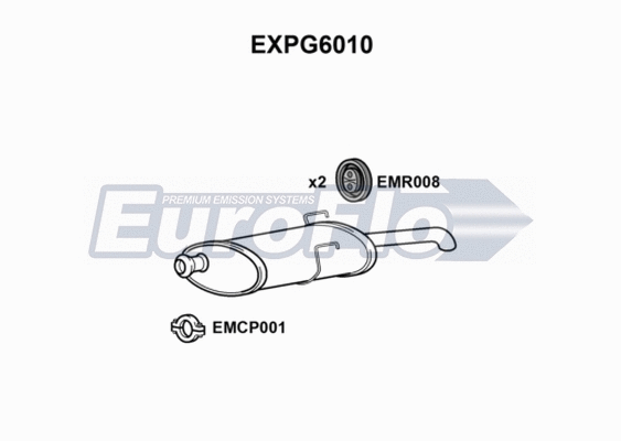Rear Muffler (EXPG6010)