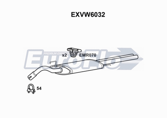 Rear Muffler (EXVW6032)