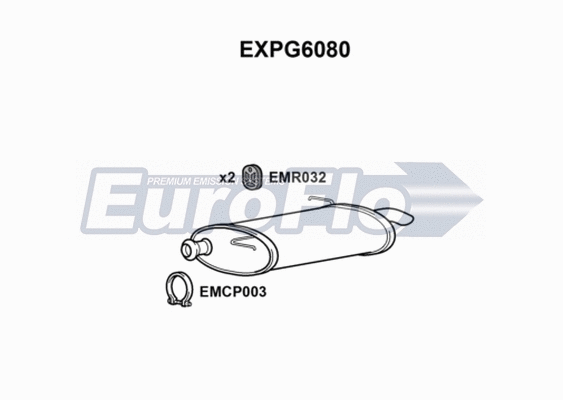 Rear Muffler (EXPG6080)