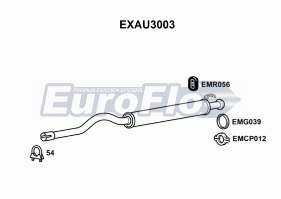 Centre Muffler (EXAU3003)