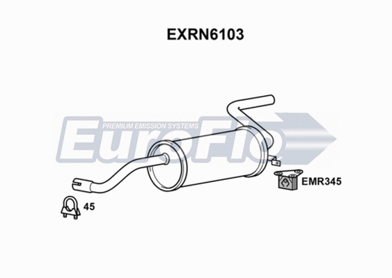 Rear Muffler (EXRN6103)