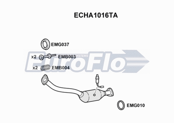 Catalytic Converter (ECHA1016TA)