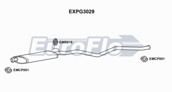 Centre Muffler (EXPG3029)