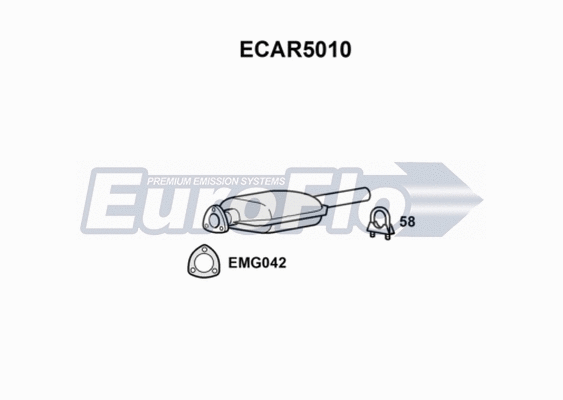 Catalytic Converter (ECAR5010)
