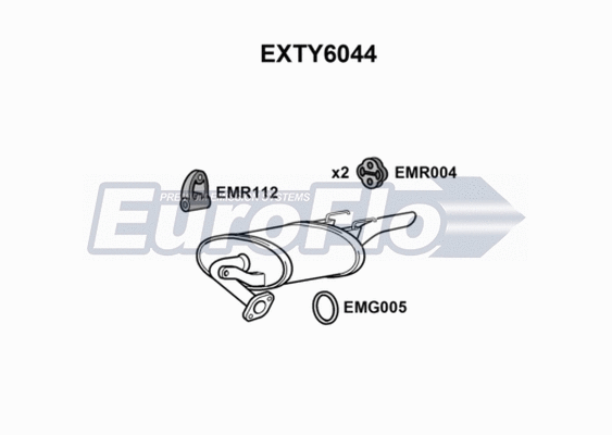 Rear Muffler (EXTY6044)
