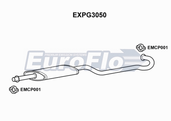 Centre Muffler (EXPG3050)