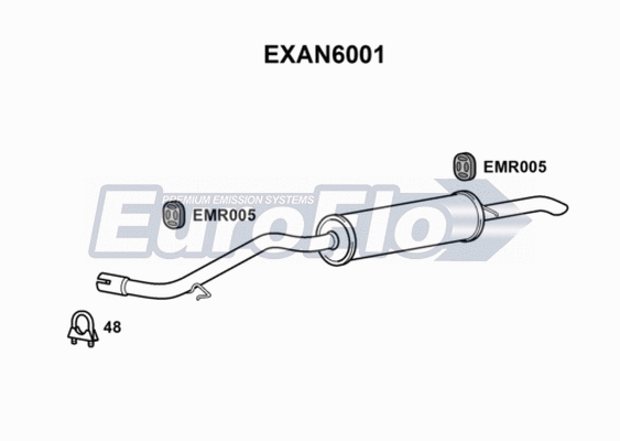 Rear Muffler (EXAN6001)