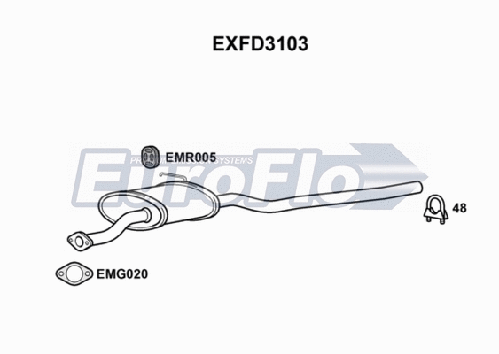 Centre Muffler (EXFD3103)