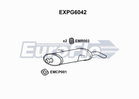 Rear Muffler (EXPG6042)