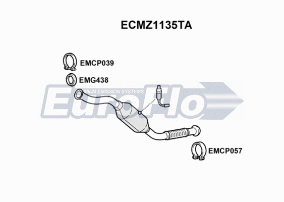 Catalytic Converter (ECMZ1135TA)