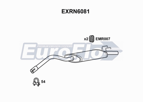Rear Muffler (EXRN6081)